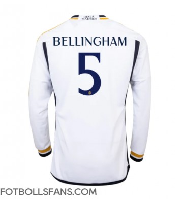 Real Madrid Jude Bellingham #5 Replika Hemmatröja 2023-24 Långärmad